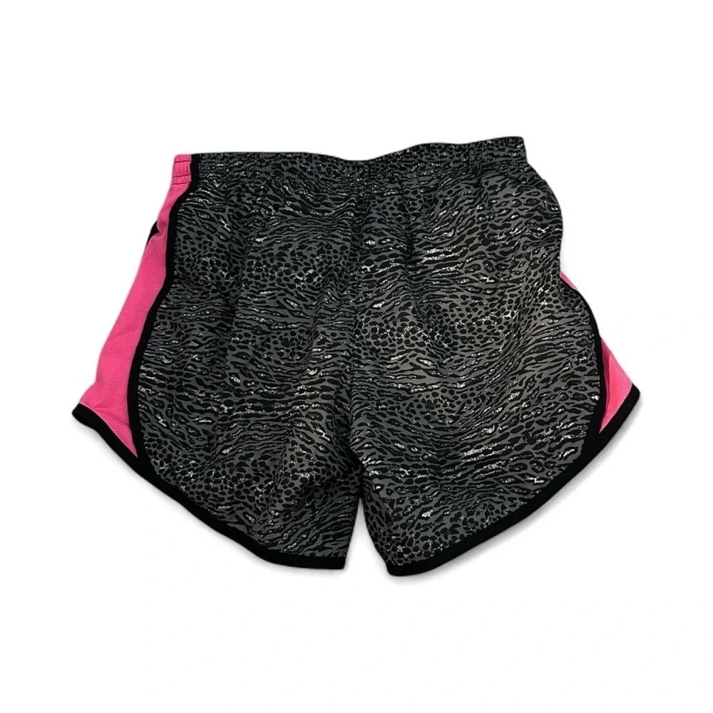 Nike Tempo Girls Dri fit Mid Rise Lined cheetah print running shorts XL